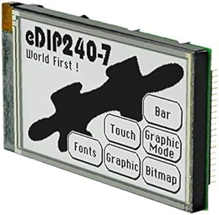 LCD Graphic Display Modules amp; Accessories White/Black Contrast With Touch Screen Pack of 1 (EA EDIP240J-7LWTP)