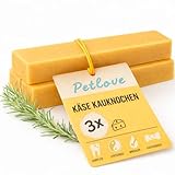 PetLove Kaukäse für Hunde aus 100% Hartkäse • Extra Harter, langanhaltender Kausnack...