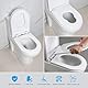 Ibergrif Toilettensitz Kinder, 2 in 1 WC Sitz mit Absenkautomatik, D-Form Toilettendeckel, Einfache Montage, Klodeckel Quick Release Funktion, Antibakterielle, Passend für die Meiste Toilette, Weiß
