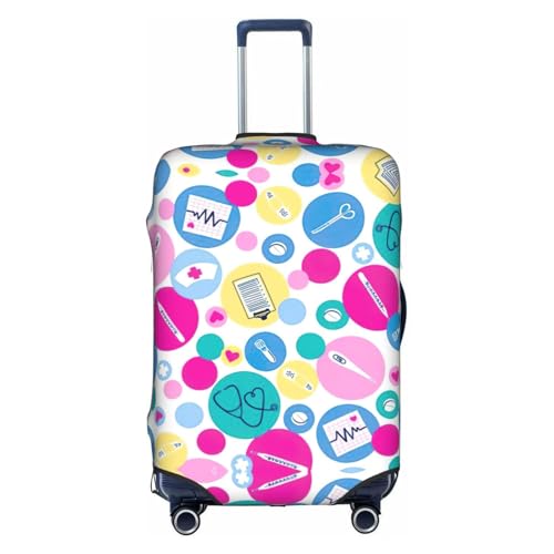 Housse de bagage vacances pour infirmière voyageant avec une grande valise