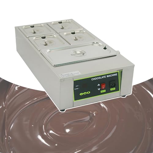 Inteligentna maszyna do odpuszczania czekolady, 12 Kg 1-6 zbiorników Chocolate Melting Pot, Kontrola Temp 0 °C ~ 95 ° C, Z Pokrywą