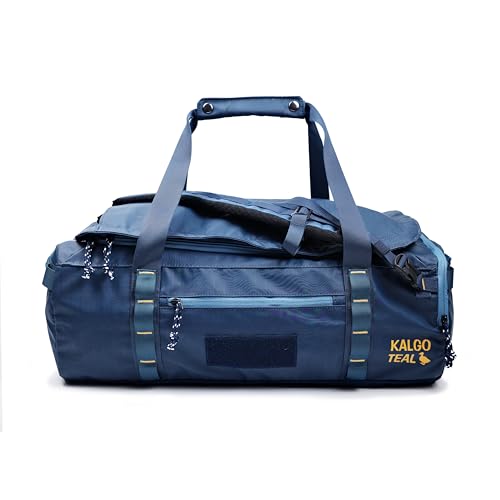 KalgoTeal Utility Duffle Bag 40L Convertible Backpack for Travel Gym & Commute Water Repellent