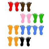 Autocollants de sol pour pieds - le style est intéressant, la forme est régulière et la technologie de découpe est fine, autocollants de sol pour pieds