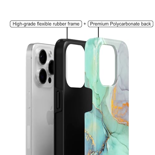 Image of COLORflow Back Cover Compatible with iPhone 11 | Beautiful Green Marble | Designer Printed Glossy Armoured Bumper Back Cover Compatible with iPhone 11