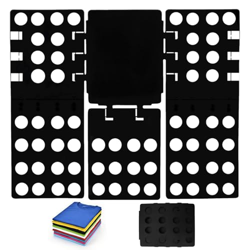 Plieur de Vetement,Machine à Plier le Linge Automatique Plieuse à Vêtements Rapide avec Planche de Pliage pour T-Shirts Chemises Pantalons Portable et...