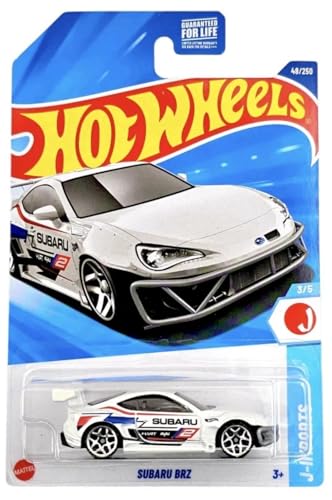 Hot Wheels Subaru BRZ Auto de Juguete Die-Cast Blanco miniatura 1