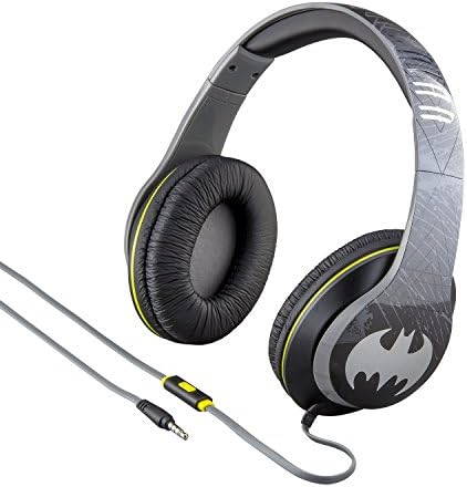 eKids by iHome Batman On Ear Headphones with Built in Mic (Ri-M40BM.FXv7)