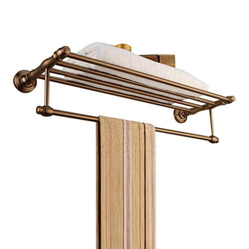 Barre antique porte-serviettes murale en métal pour salle de bains