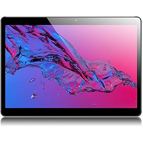 QIMAOO 10.1 Inch Android Tablet, Google Tablet 10 inch 32GB ROM 2GB RAM, WIFI, GPS, Cameras, Dual SIM, Type C, 6000mAh Battery, 1280 * 800 HD IPS Screen, Android 10.0 Tablets 10 inch - Black Cover