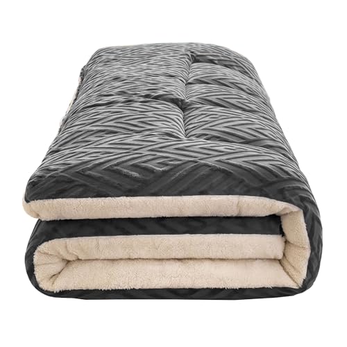 Colchón de futón plegable de estilo japonés suave para cama de matrimonio, tapete de tatami portátil, color azul, 90 x 200 cm