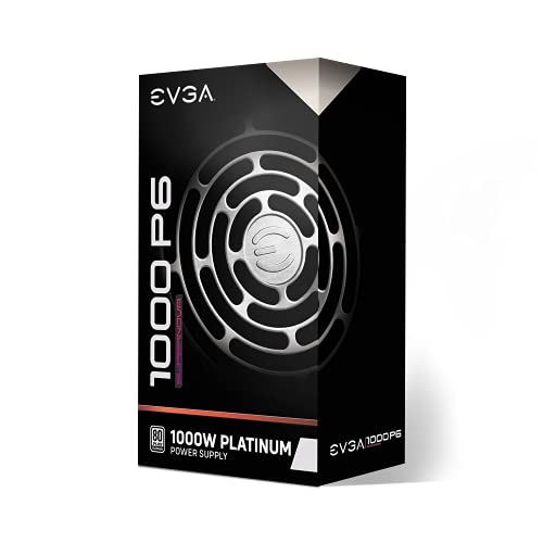 Image of EVGA Supernova 1000 P6, 80 Plus Platinum 1000W, Fully Modular, Eco Mode with FDB Fan, 10 Year Warranty, Includes Power ON Self Tester, Compact 140mm Size, Power Supply 220-P6-1000-X1
