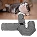 3 Way Cat Tunnel, Durable Tear Resistant Collapsible Kitten Tunnel Tube, Cat Kitten Tunnel Tube Toy, Durable Pet Interactive Toys for Indoor Outdoor Cats Pet Training