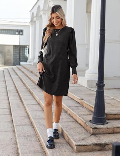 Image of Zeagoo Women Fall Winter Dress Knitted Pullover Dresses