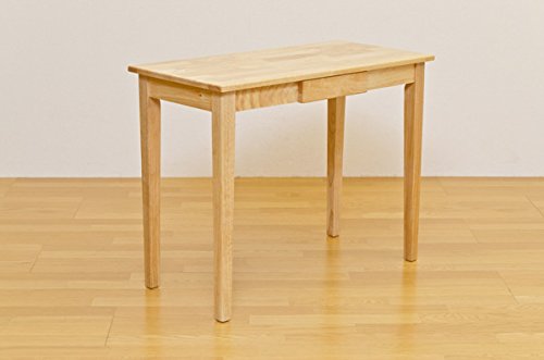 木製テーブル　90×45 ナチュラル Amazon | 天然木ラバーウッド 木製テーブル 90×45 ナチュラル