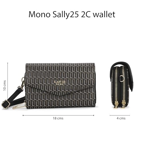 Image of Lavie Luxe Women's Mono Sally 2C Crossbody Sling Bag | Ladies Purse Handbag | Gift for Women