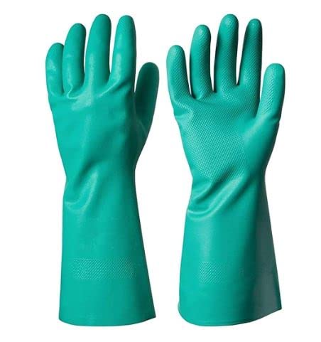 Multi Use of Industrial Purpose Material Handling of Home Kitchen, Lab & Automobile. Nitrile Solvent Chemical Resistant Rubber Hand Gloves (B0BSNX55R8) Amazon Price History, Amazon Price Tracker
