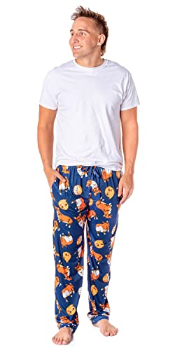 Cowboy Bebop Anime Men's Ein the Corgi Data Dog Adult Lounge Pajama Pants4