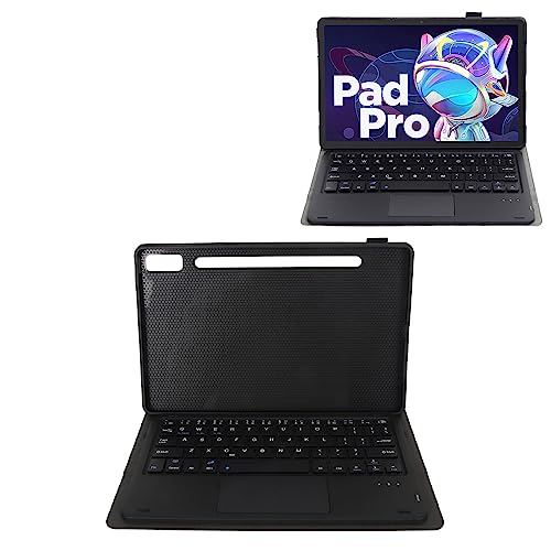 Gugxiom Funda para Teclado de Tableta para Lenovo Tab P11 Pro de 2.ª Generación, Teclado Desmontable con Soporte para Bolígrafo, Panel Táctil Integrado, Funda para Tableta para Pad Pro (Negro)
