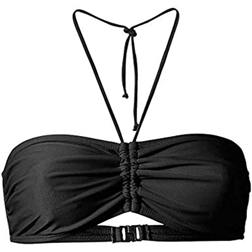 Womens Tankini Top Swimwear Bikinis Tankini for Women Backless Halter Sexy Ruched High Cut Tie Knot Tankini 2025