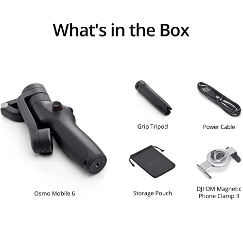 Original Osmo Mobile 6 Smartphone Gimbal Stabilizer 3-Axis Phone Gimbal Built-In Extension Rod Porta