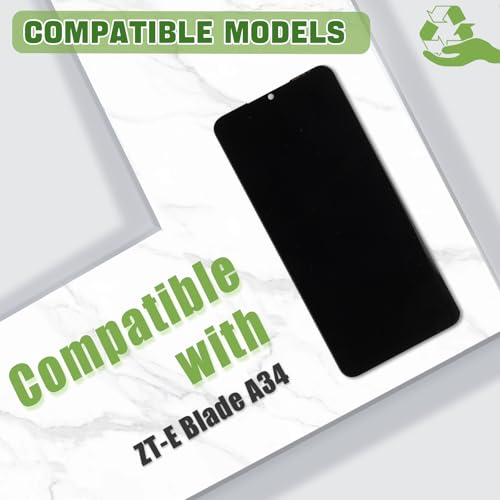 Image of New LCD Display for ZTE Blade A34 6.6'' with Upgraded Repair Tools Kit