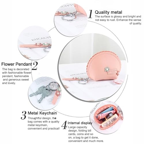 Short Girls Wallet Small Fresh Mini Wallet Coin Purse,Pink2