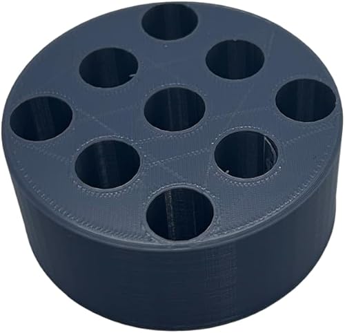 Miniatura 10 de Cartucho, bolígrafos y soporte para batería 510 - Disco de 9 espacios (negro)