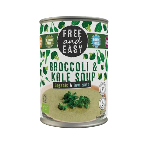 Free & Easy Organic Low-Salt Broccoli & Kale Soup 400g-6 Pack