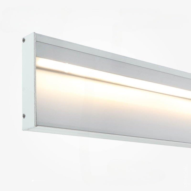 Perfil de aluminio zócalo color plata 2M para cinta LED de 10 mm