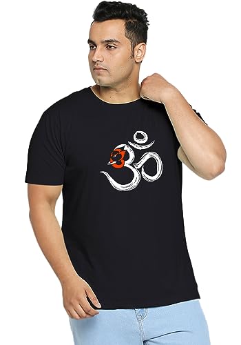 Image of Wear Your Opinion Men's S to 5XL Premium Combed Cotton Printed Half Sleeve T-Shirt (Design : Ganesha Peace)