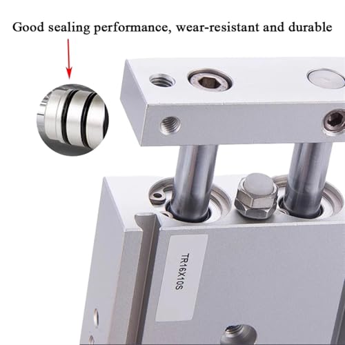 Vérin pneumatique TR25 à double tige magnétique anti-rotation - 3