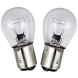 amavoler Tail Brake Light Bulb 12v 5w 21w/5w Aftermarket Replacement Parts Fit for Moped Scooter ATV Quad Go Kart Dirt Bike.2 Pcs