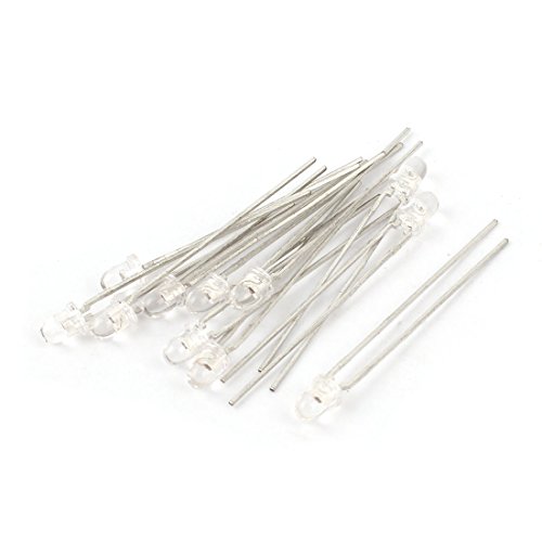 Aexit 10 pcs 3mm LED infrarouge IR 850 nm diodes émettrices lumière 630A391