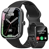 Smart Watch (Answer/Make Call), 1.96' SmartWatches for Men Women with Heart Rate/Activity Tracking, Fitness Tracker Watch with IP68 Waterproof/Pedometer, Smart Watch for Android/iPhone Compatible