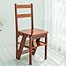 WYZDCP Scaletta Sedia Scaletta in Legno Sgabello 4 gradini Pieghevole Scale Scale Sedia della Casa Cucina Biblioteca Multifunzione Pieghevole Step Sgabello Sgabello Scaffale Scaffale Mobile