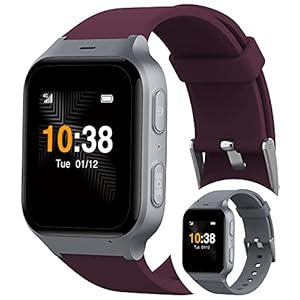 TCL Safety Watch MT43AX Sicherheitsuhr mit Sturzerkennung für Senioren I Telefonuhr mit Notruf-Knopf & GPS-Ortung für ein sicheres Gefühl I per App mit der Familie verbunden