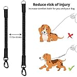 Long Dog Leash 15 FT: Heavy Duty Rope Leashes for Dogs Training with Swivel Lockable Hook Reflective Threads Bungee and Padded Handle - Dog Lead for Large Small Medium Dogs Outside Walking Hiking - Image 5