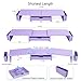 gianotter Dual Monitor Stand Riser, Desk Organizer With Drawer and 2 Pen Holders, Desk Organizers and Accessories, Purple Office Decor (Purple)