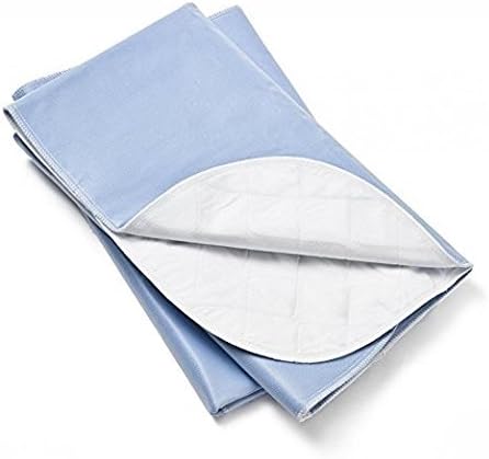 Nobles Reusable/Washable Waterproof Bed Pad for Children or Adults Pack of 3 (54x35, Blue)