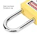 Lockout Lock, 38mm Nylon Safety Padlock with writable Label for Chemical Power Industrial tagout Applications (Yellow)