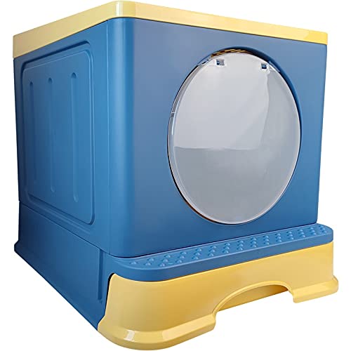 Cajas de Arena PET WATION BIEN SPACE BIG ESPACIO Anti Splash Cats Caja de arena Caja plegable BAÑO Tipo de cajón de bandeja Tipo Gato grande Dung Cuenca Mascotas Suministros Limpios Arenero ​Gatos