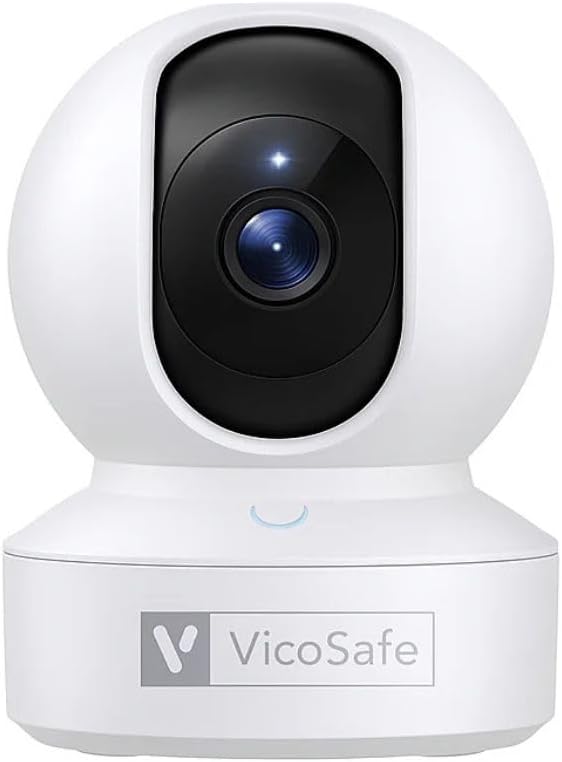 VicoHome CA48 Indoor Security Camera – 3K WiFi Pet & Baby Monitor, 360° Pan/Tilt, Night Vision, Motion Detection, Two-Way Audio, Works with VicoHome App