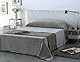 Martina Home Spiga vielseitiger Schal, 80 % Baumwolle, 20 % Polyester, roh, 260 Length x 300 Width cm