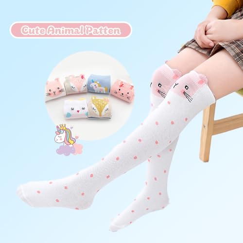 Girls Knee High Socks Gifts Cute Cotton Mid Calf Long Boot Socks Stocking Stuffers3