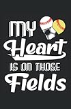Mein Herz hängt am Baseball Fußball Feld: Notizbuch 120 Seiten kariert Din A5 - 6
