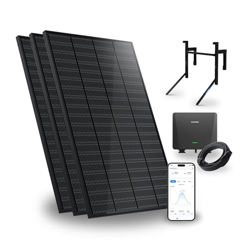 SUNSHARE Ray 600W Balkonkraftwerk mit Beton-Balkonhalterung - Balkonkraftwerk 800W komplett...