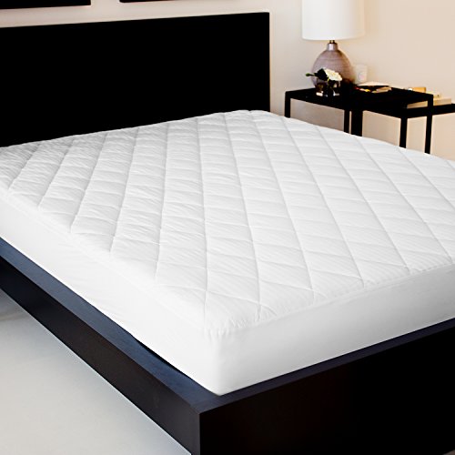 MALOUF SLEEP TITE Quilted Mattress Pad with Soft Down Alternative Fill-Hypoallergenic, King, White - Thumbnail 4
