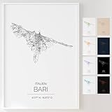 Mapdify Bari personalisiertes Stadtposter, dein 