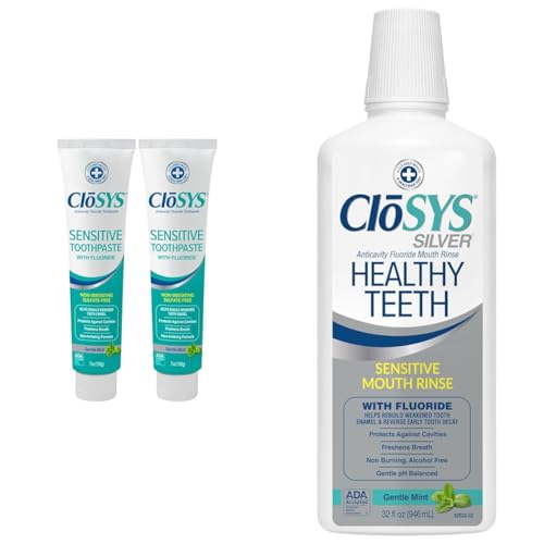 CloSYS Fluoride Toothpaste & Mouthwash Bundle
