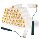 YiBaiBrush Paint Roller Covers, 40 Pack, 4 Inch 3/8